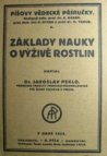 Základy nauky o výživě rostlin