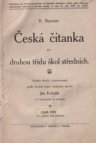 Fr. Bartoše Česká čítanka pro druhou třídu škol středních