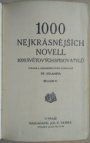 1000 nejkrásnějších novell 1000 světových spisovatelů.