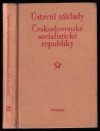 Ústavní základy Československé socialistické republiky