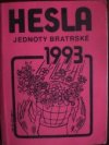 Hesla Jednoty bratrské 1993