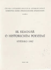 3. seminář o historickém podzemí