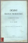 Dějiny Matice Moravské