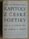 Kapitoly z české poetiky.