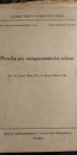 Příručka pro rentgenometrická cvičení