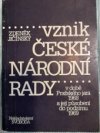 Vznik České národní rady v době Pražského jara 1968 a její působení do podzimu 1969