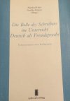  Die Rolle des Schreibens im Unterricht Deutsch als Fremdsprache 
