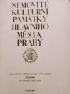 Nemovité kulturní památky hlavního města Prahy