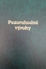Pozoruhodné výroky