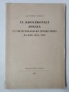 9. kroužkovací zpráva Čs. ornithologické společnosti za rok 1943-1945