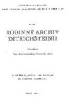 Rodinný archiv Ditrichštejnů