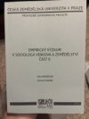 Empirický výzkum v sociologii venkova a zemědělství část II.