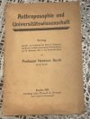 Anthroposophie und Universitätswissenschaft