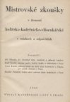 Mistrovské zkoušky v živnosti holičsko-kadeřnicko-vlásenkářské v otázkách a odpovědích