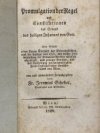 Promulgation der Regel und Constitution des Ordens des heiligen Johannes von Gott