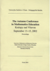 The autumn conference in mathematics education
