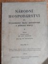 Národní hospodářství pro živnostenské školy pokračovací a příbuzné ústavy