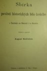 Sbírka pověstí historických lidu českého v Čechách, na Moravě i ve Slezsku