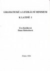 Gramatické a lexikální minimum k Latině I