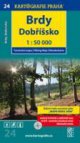24 Brdy, Dobříšsko, turistická mapa 1 : 50 000