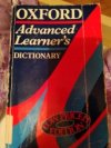 Oxford advanced learner's dictionary