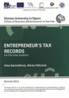 Entrepreneur's tax records