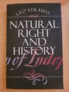 Natural right and history 