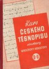 Kurs českého těsnopisu soustavy Mikulíkovy-Heroutovy