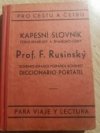 Kapesní slovník česko-španělský a španělsko-český