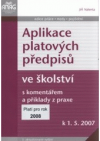 Aplikace platových předpisů ve školství