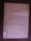 Onomastické práce