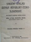 Stručný výklad ústavy republiky Československé