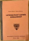 Latinsko-český slovník genealogický