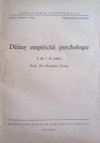 Dějiny empirické psychologie