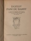 Dopisy paní Du Barry