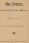 Paní Urbanová