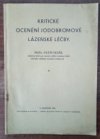 Kritické ocenění jodobromové lázeňské léčby