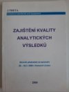 Zajištění kvality analytických výsledků