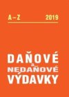 Daňové a nedaňové výdavky 2019