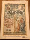 Kalendář Matice cyrilometodějské na rok 1936