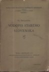 Vodopis starého Slovenska