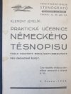 Praktická učebnice německého těsnopisu podle soustavy Mikulíkovy-Heroutovy pro obchodní školy