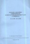 Katalog a rejstříky k protokolům schůzí 15. československé vlády (1. Hodžovy)