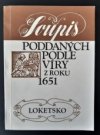 Soupis poddaných podle víry z roku 1651.