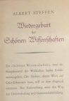 WIEDERGEBURT DER SCHÖNEN WISSENSCHAFTEN