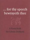 --for thy speech bewrayeth thee
