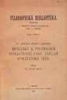 Myšlenky k psychologii společnosti jako základ společenské vědy