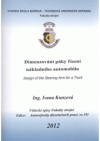 Dimenzování páky řízení nákladního automobilu