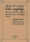 Česko-anglický a anglicko-český odborný slovník divadelních výrazů a výrazů z uměleckých řemesel =