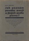 Jak poznám povahu svoji a jiných podle písma?